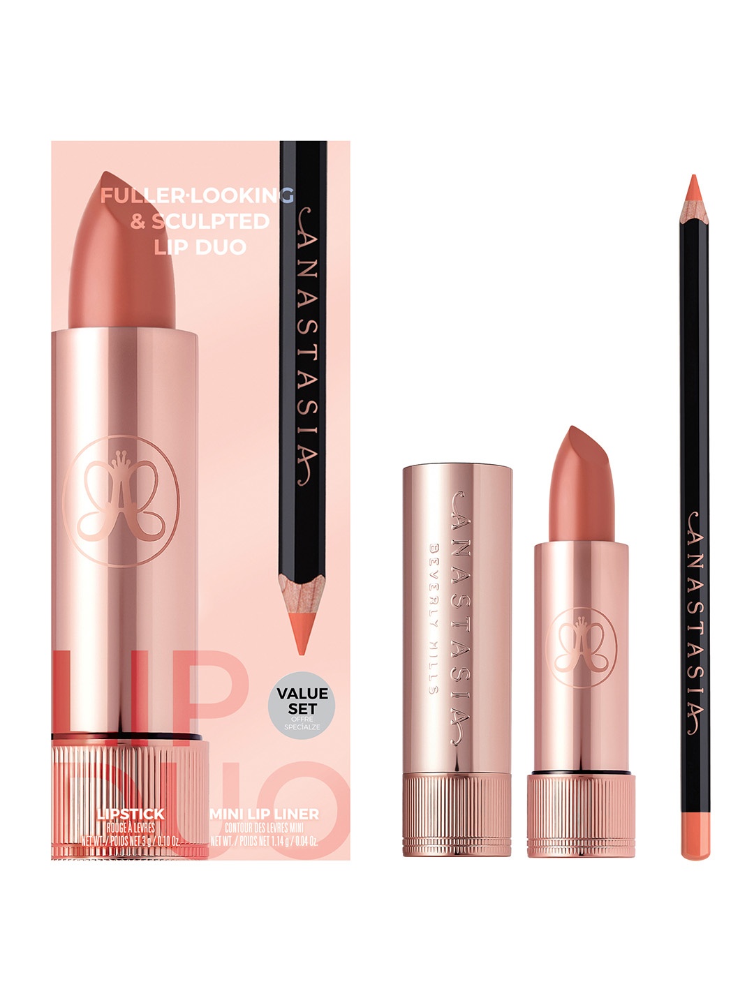 

ANASTASIA BEVERLY HILLS Fuller Looking & Sculpted Lip Duo Kit - Peach Bud & Sun Baked