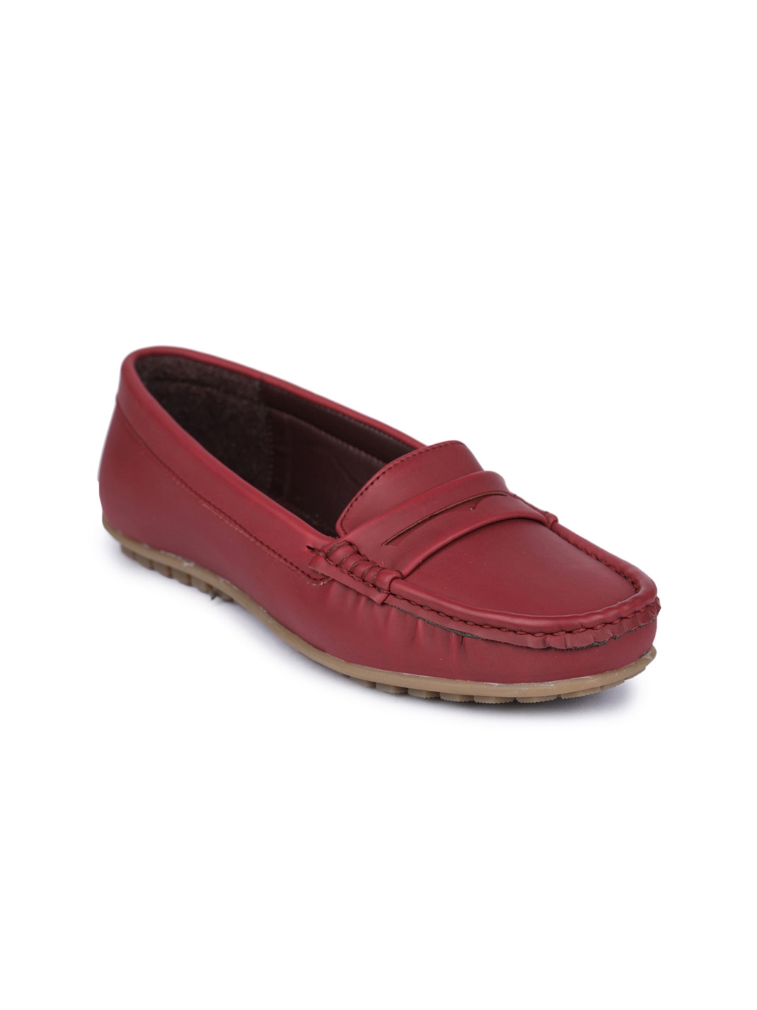 

GARDIN Women Maroon PU Loafers
