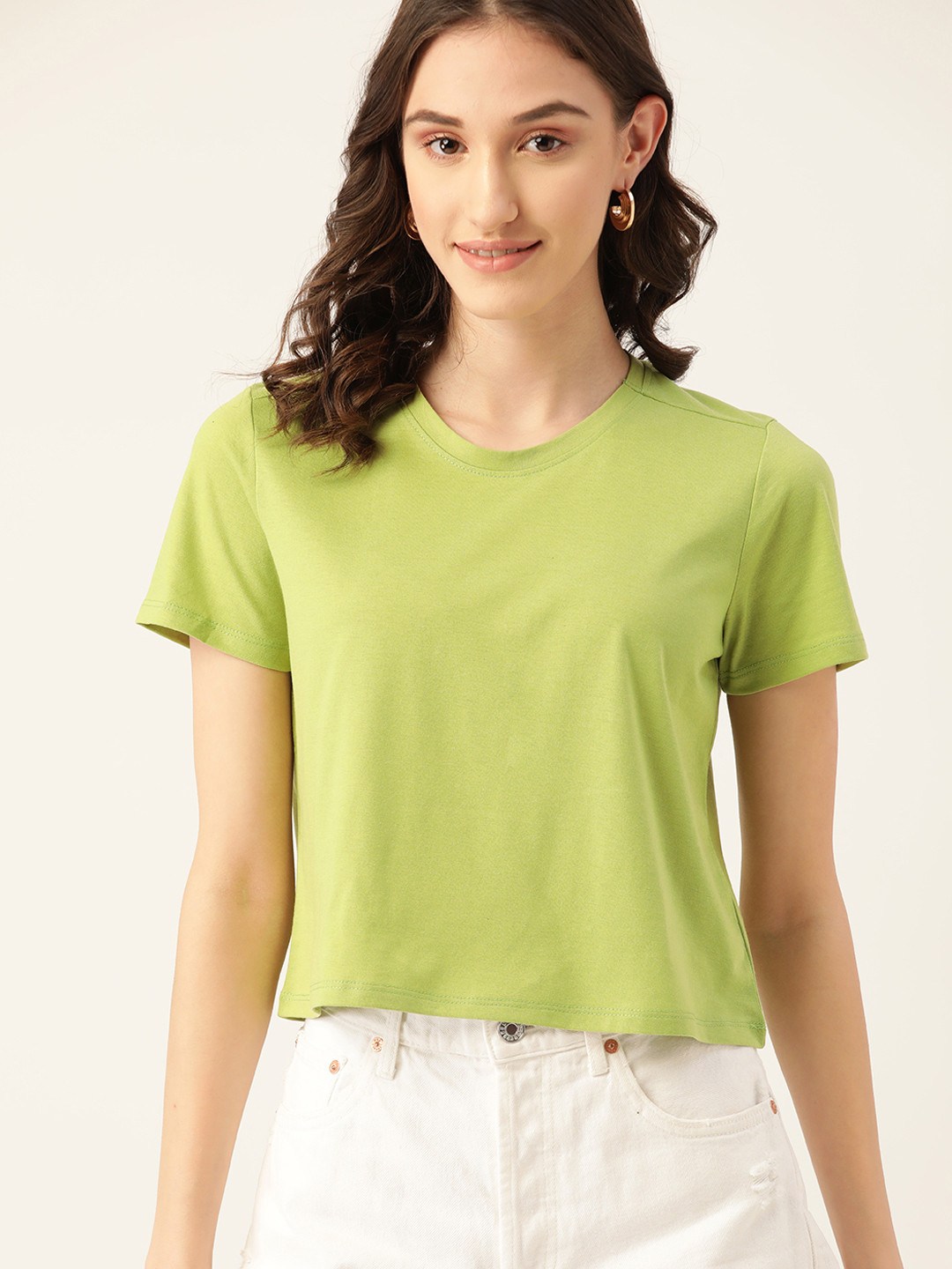 

DressBerry Women Green T-shirt