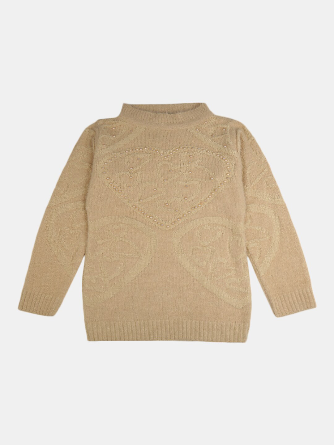 

V-Mart Girls Beige Sweatshirt