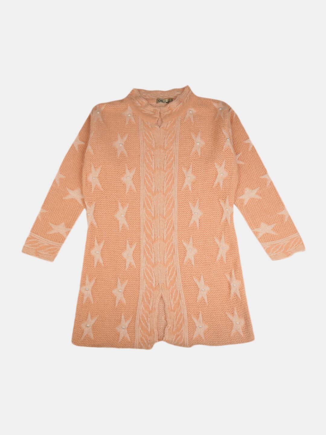 V-Mart Boys Peach-Coloured Printed Sweatshirt