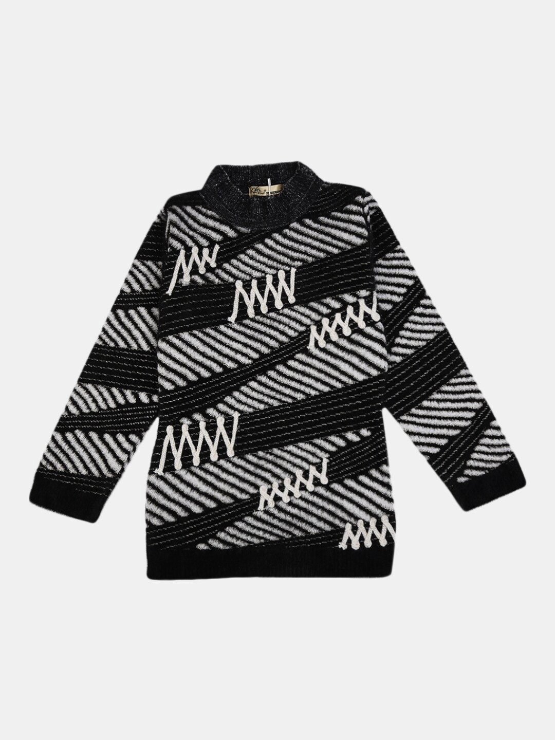 

V-Mart Boys Black Printed Sweatshirt