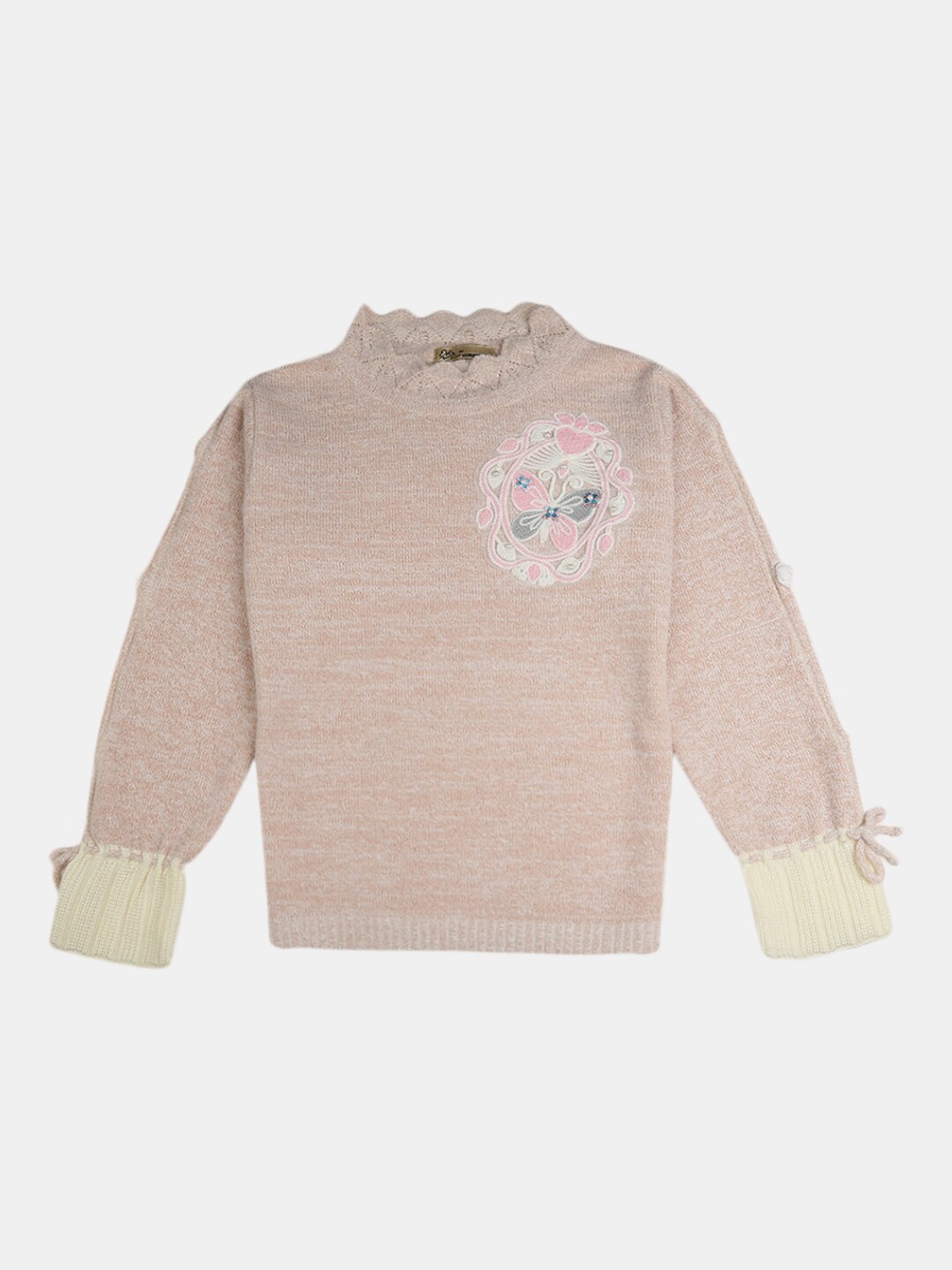 

V-Mart Boys Peach-Coloured Printed Sweatshirt