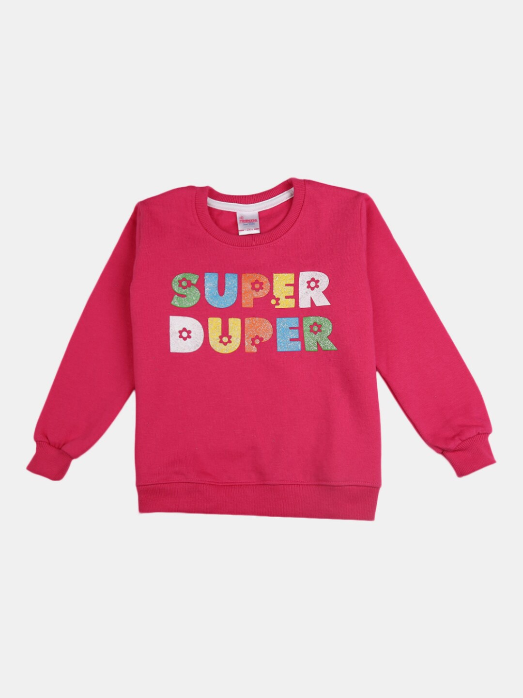 

V-Mart Girls Fuchsia Printed Sweatshirt