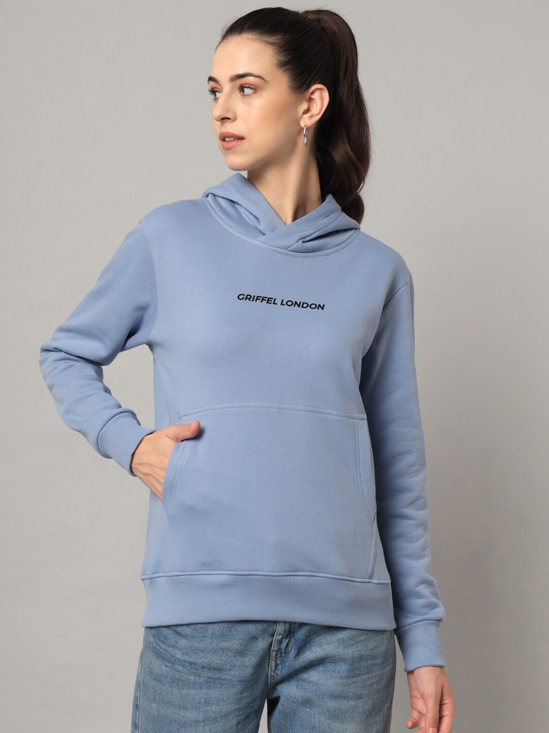 

GRIFFEL Women Blue Sweatshirt