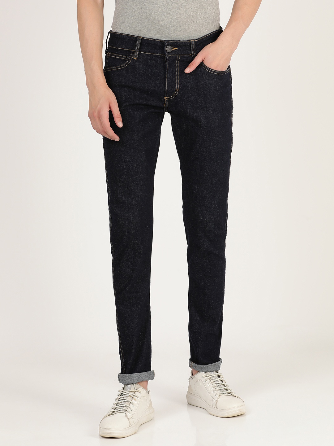 

Wrangler Men Blue Vegas Skinny Fit Low-Rise Stretchable Jeans