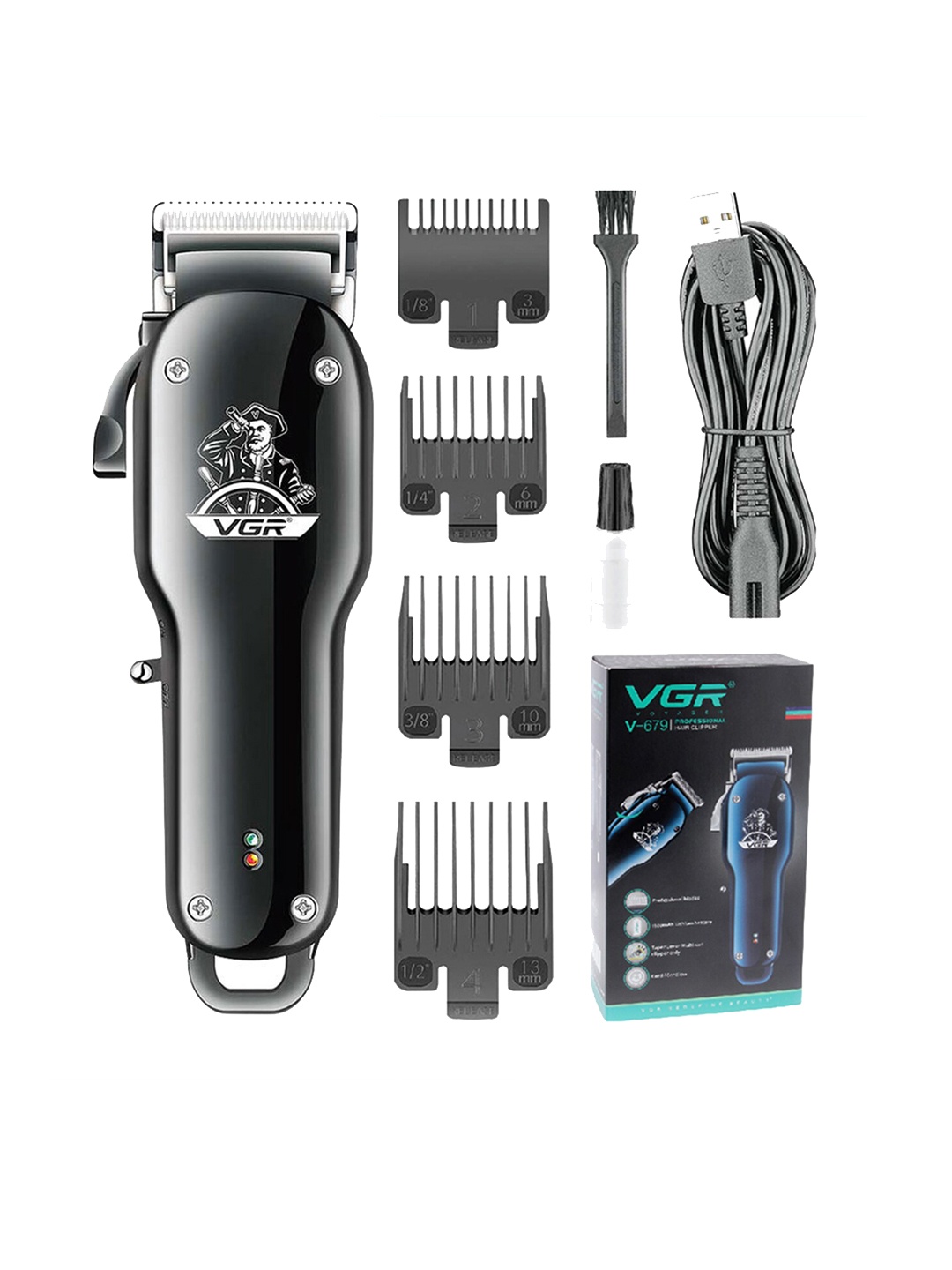 

VGR Men Black V-679 Professional Salon Series Hair Clipper / Hair Trimmer