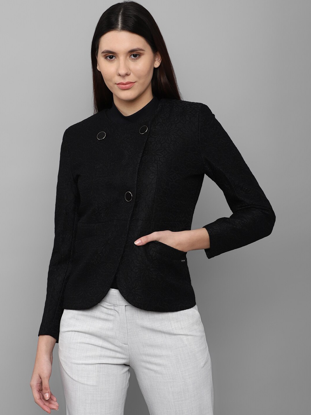 

Allen Solly Woman Women Black Tailored Jacket