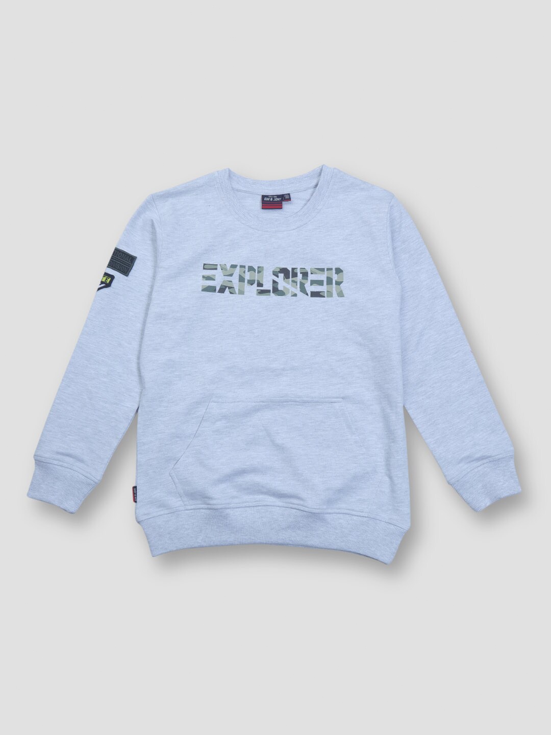 

Gini and Jony Boys Blue Printed Sweatshirt