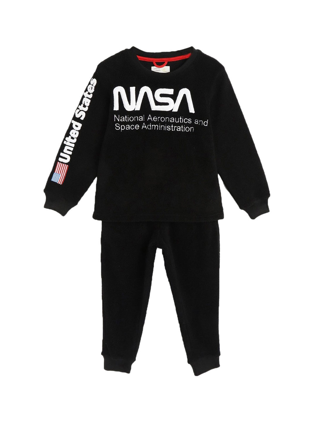 

Cherry Crumble Kids Black & White Printed Night suit WSD2-UNSUIT-5834BL