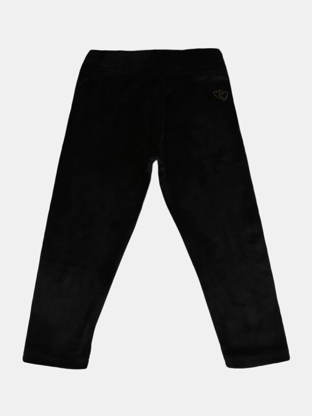 

V-Mart Girls Black Solid Ankle Length Leggings