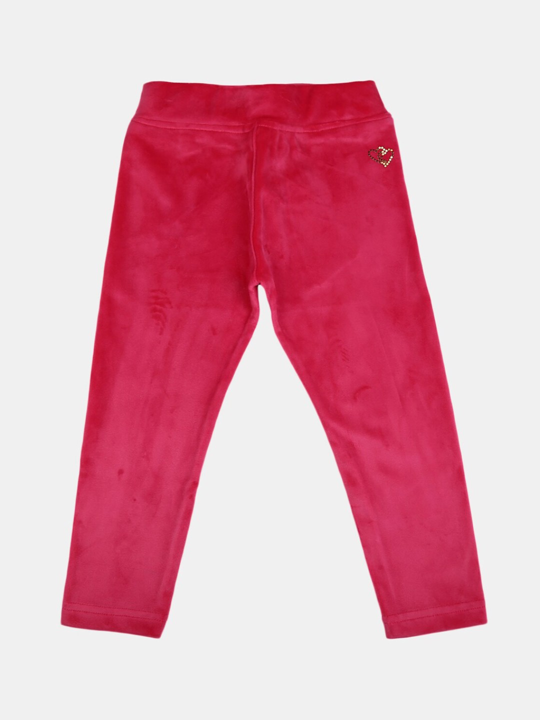 

V-Mart Girls Fuchsia Pink Solid Ankle-length Leggings