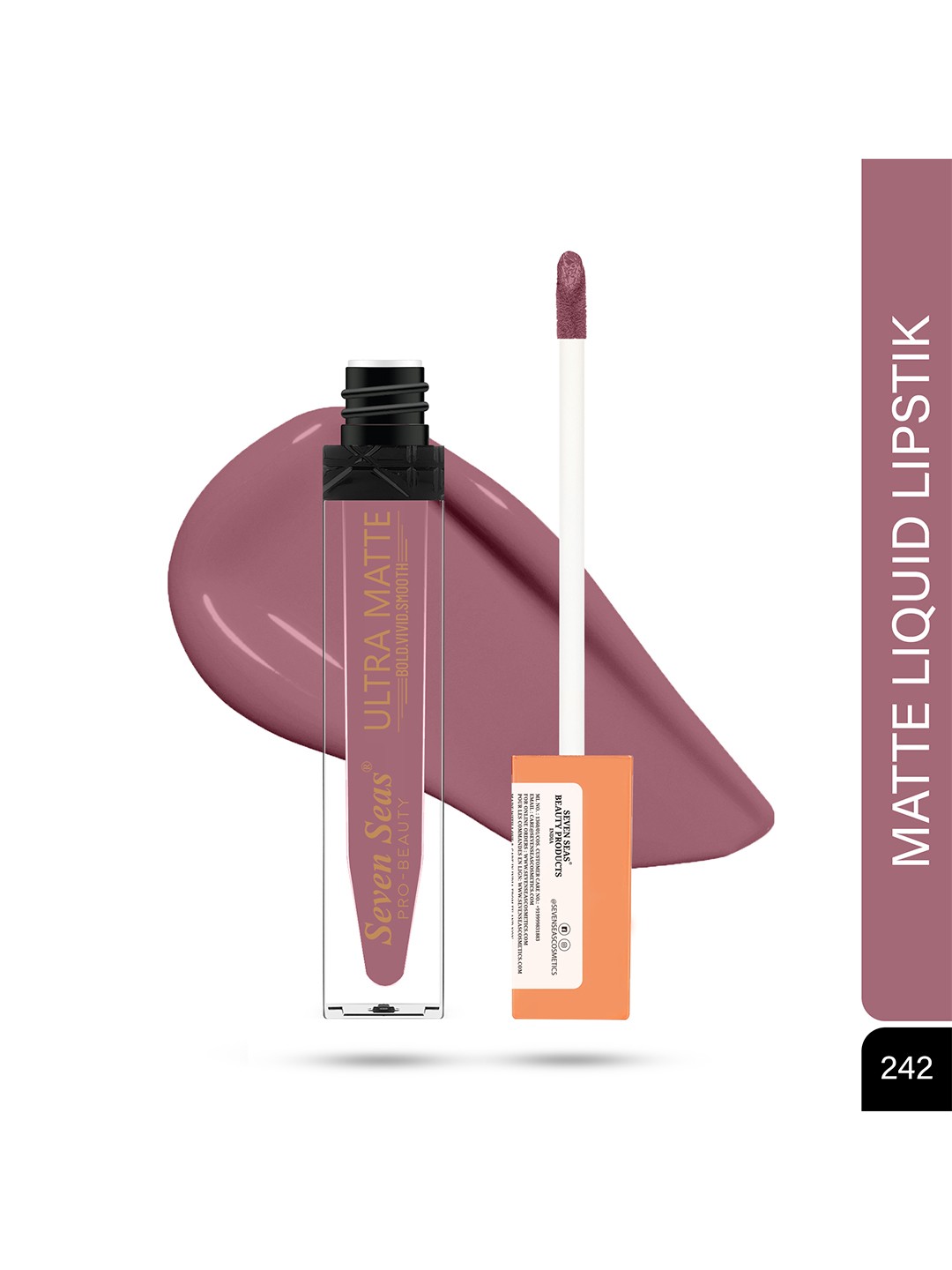 

Seven Seas Transfer-Proof Ultra Matte Liquid Lipstick 9 g - Strick Master, Mauve