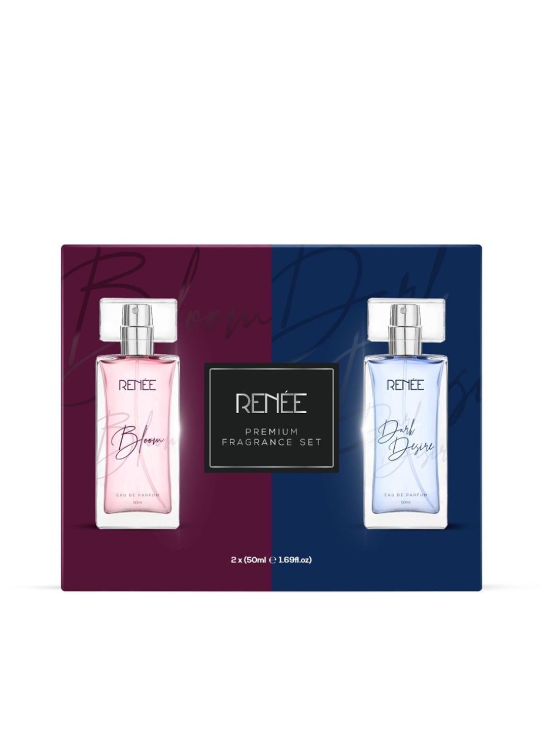 

Renee Eau De Parfum Premium Fragrance Set - Bloom & Dark Desire, 50ml each, Multi