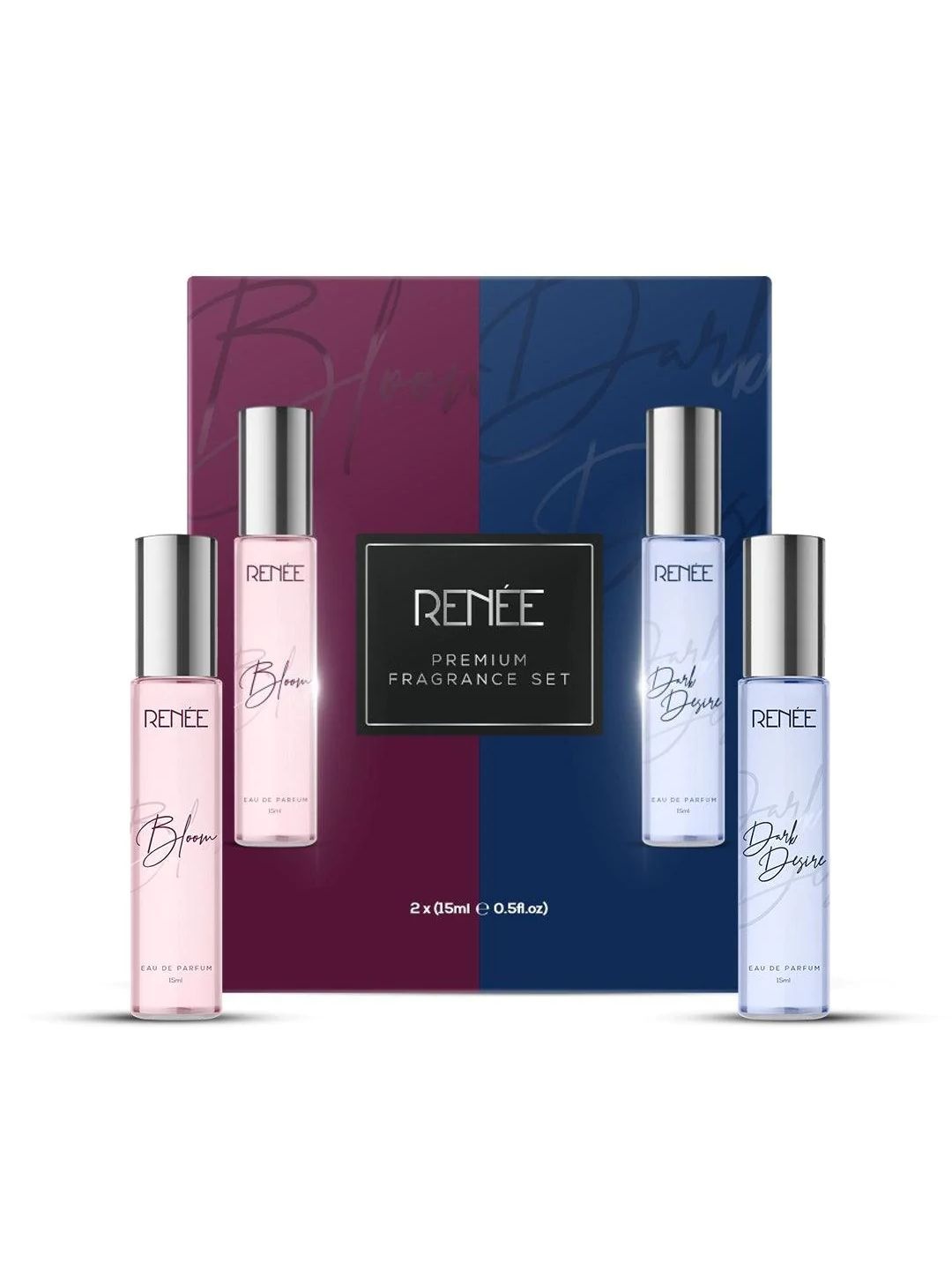 

Renee Eau De Parfum Premium Fragrance Set - Bloom & Dark Desire, 15ml each, Multi