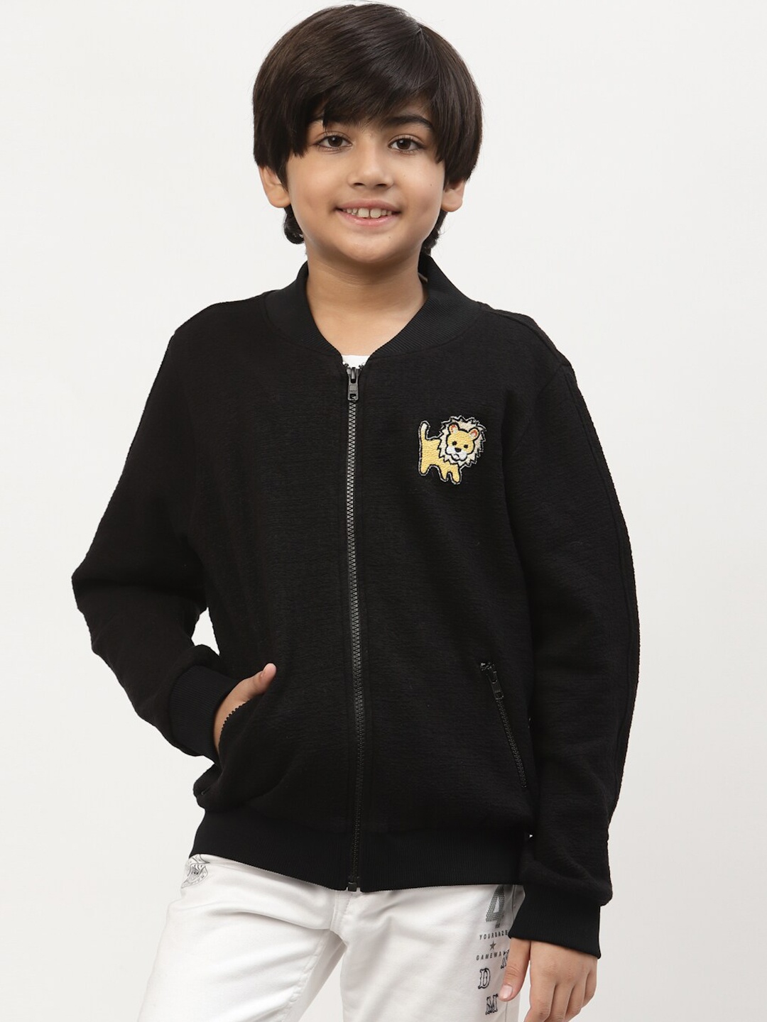 

SPUNKIES Boys Black Bomber Jacket