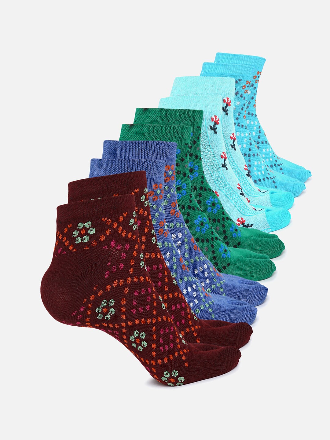 

Kolor Fusion Pack Of 4 Assorted Ankle Length Socks