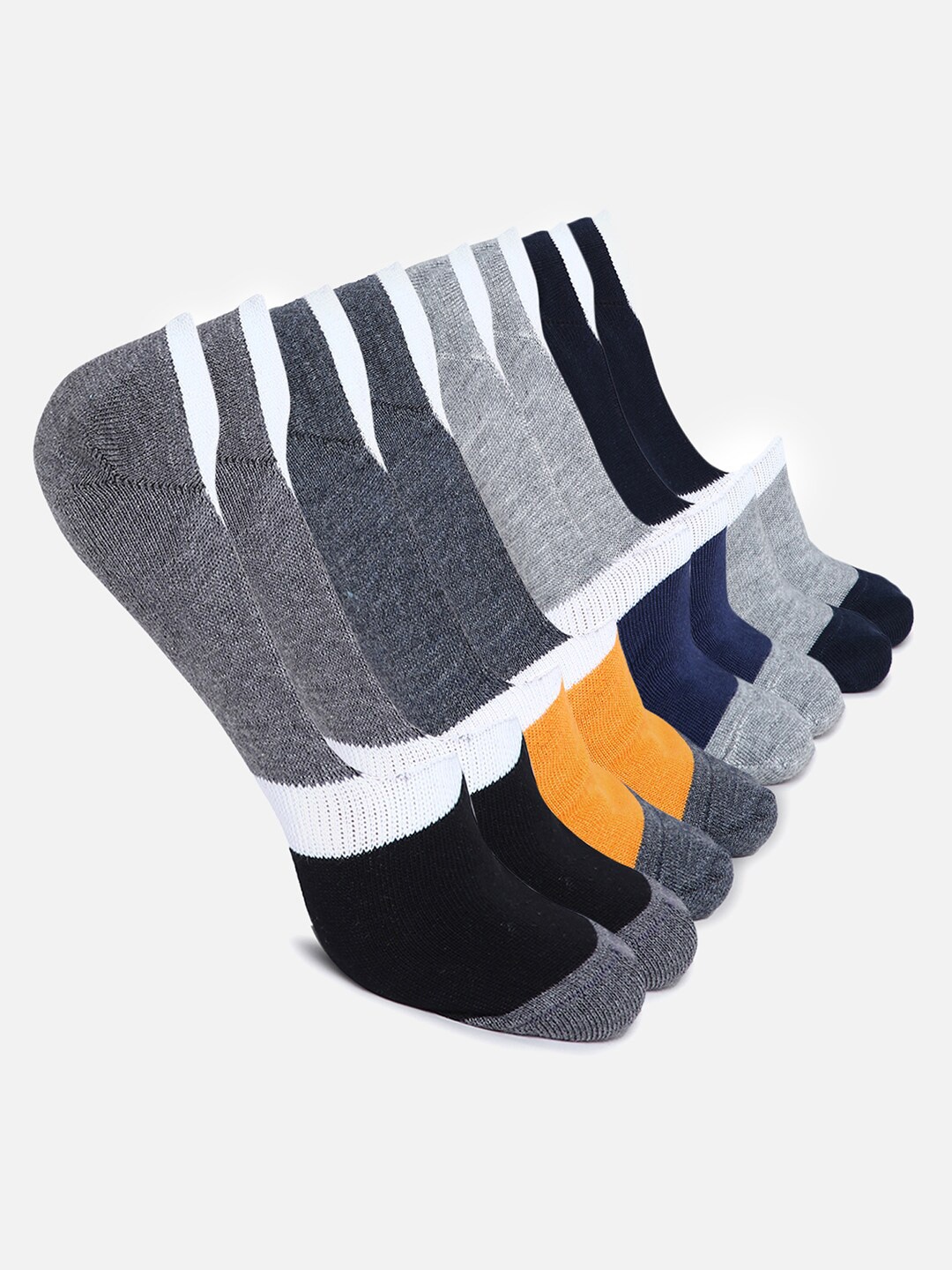 

Kolor Fusion Men Set Of 4 Assorted Colourblocked Socks
