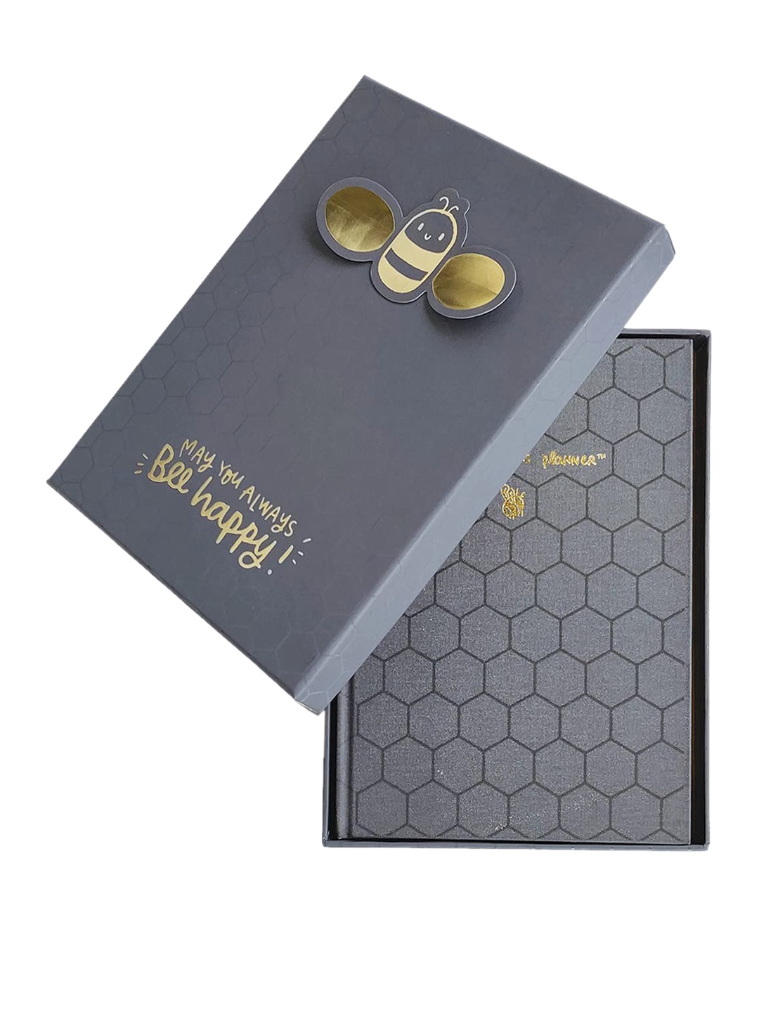 

Alicia Souza Grey Printed The Busy Bee Undated Planner