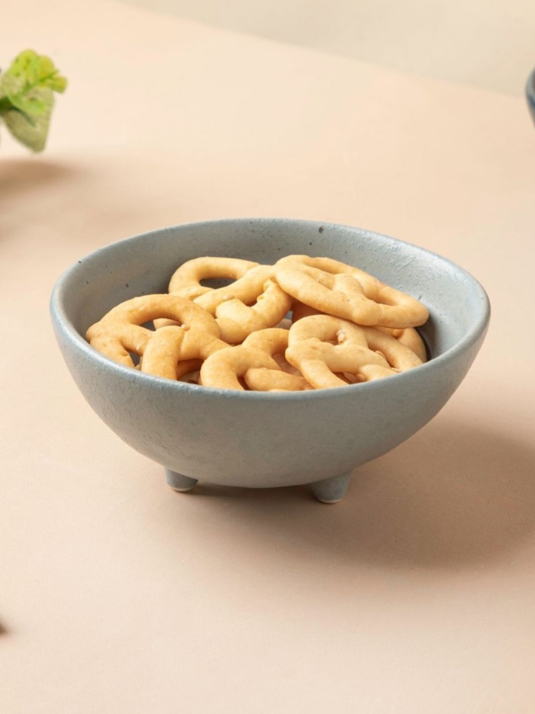 

Nestasia Grey Microwave safe Ceramic Matte Bowl 100 ml