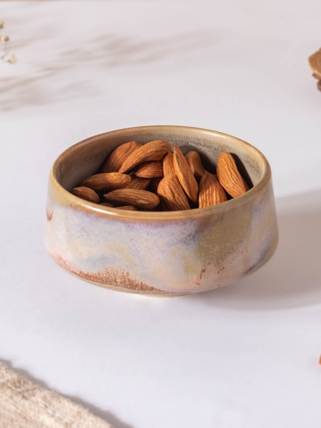 

Nestasia Beige & White Microwave safe Ceramic Small Bowl 100 ml