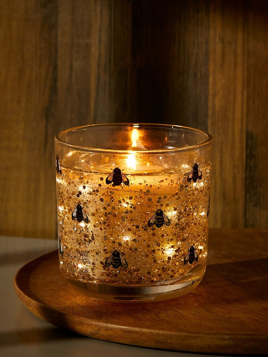 

Marks & Spencer White Printed Wax Candle