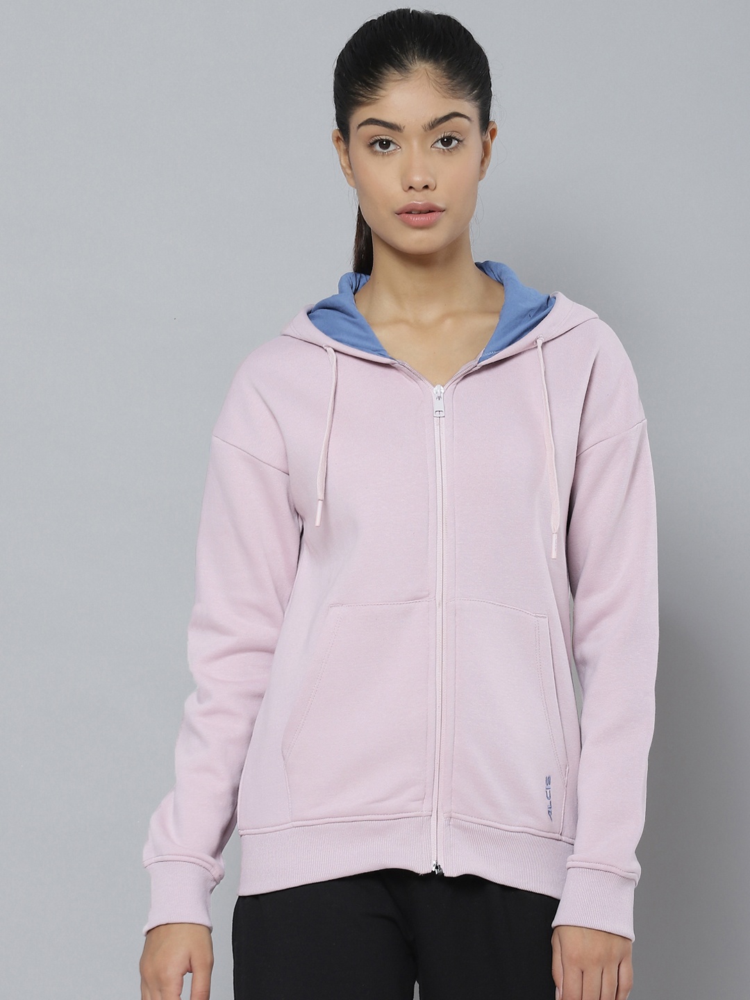 

Alcis Women Lavender Hooded Sweatshirt