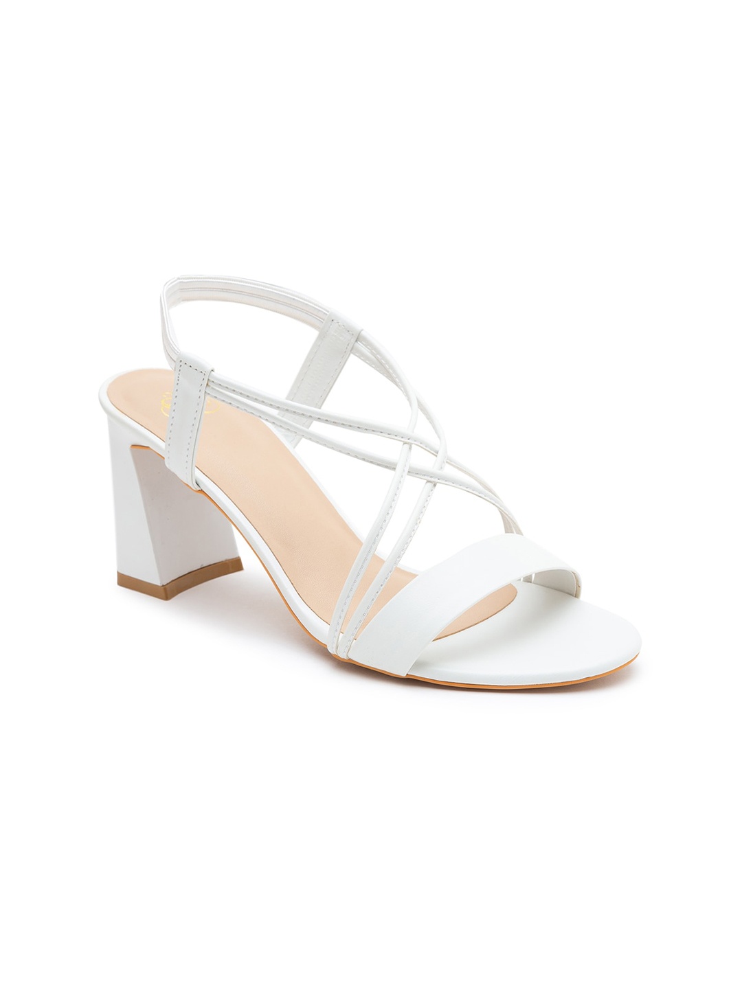 

Sole To Soul White Block Heels