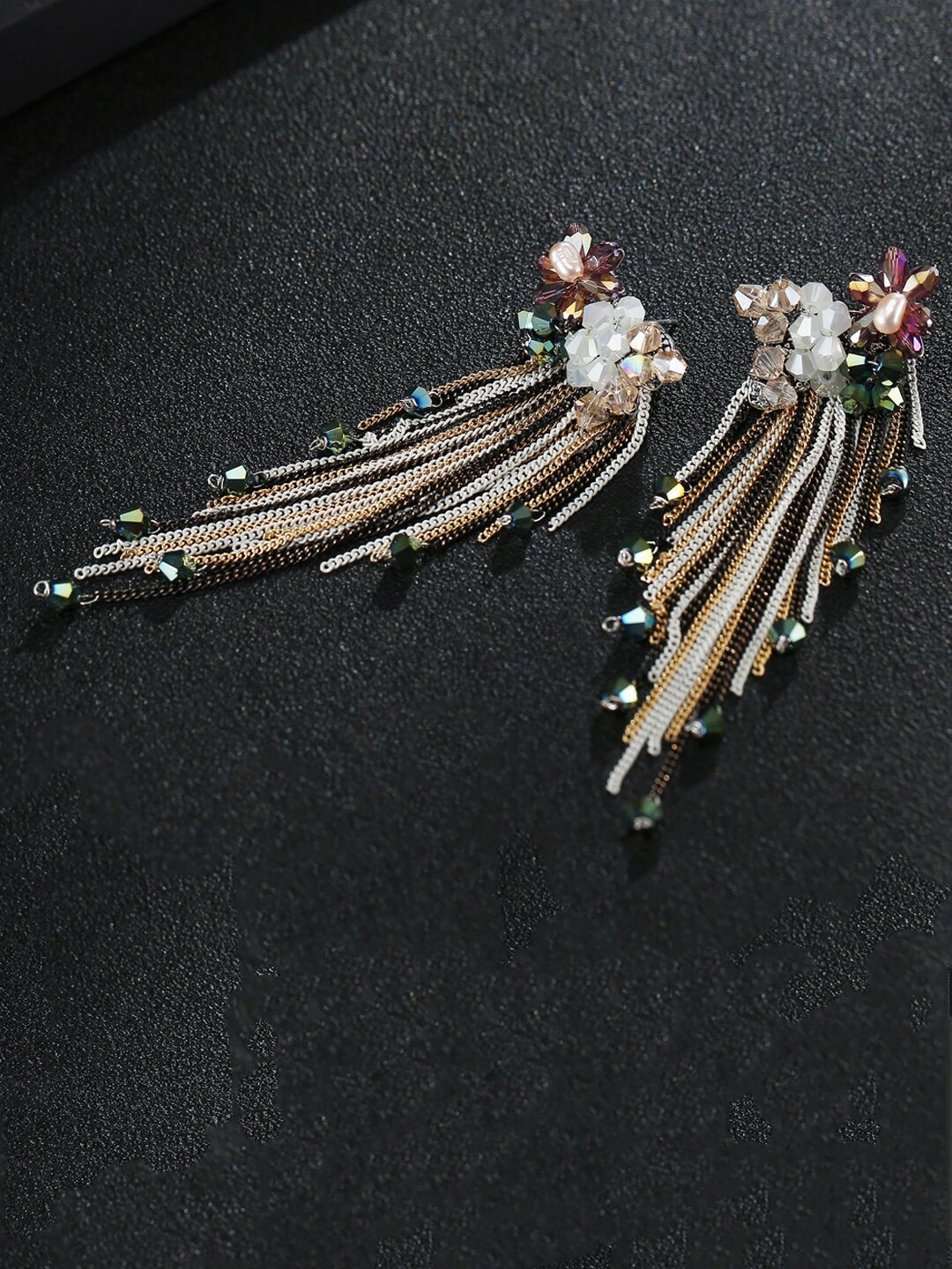 

Designs By Jewels Galaxy Multicoloured Contemporary Drop Earrings, Multi