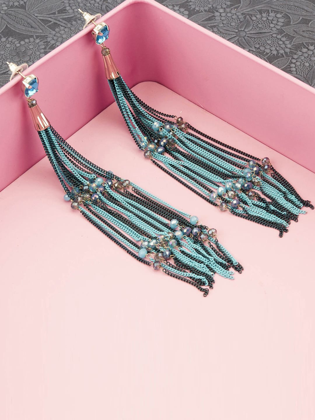 

Designs By Jewels Galaxy Blue Contemporary Drop Earrings