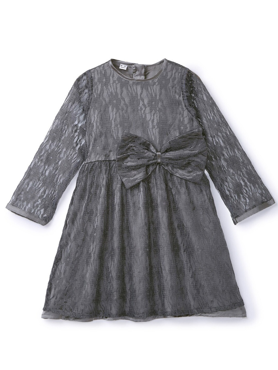 

HERE&NOW Grey Net A-Line Dress