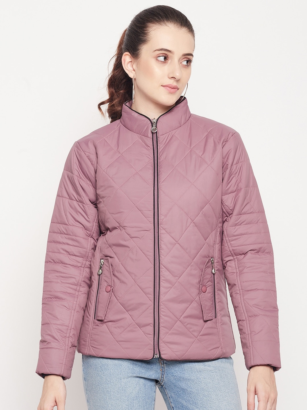 

Adobe Women Lavender Lightweight Quilted Jacket