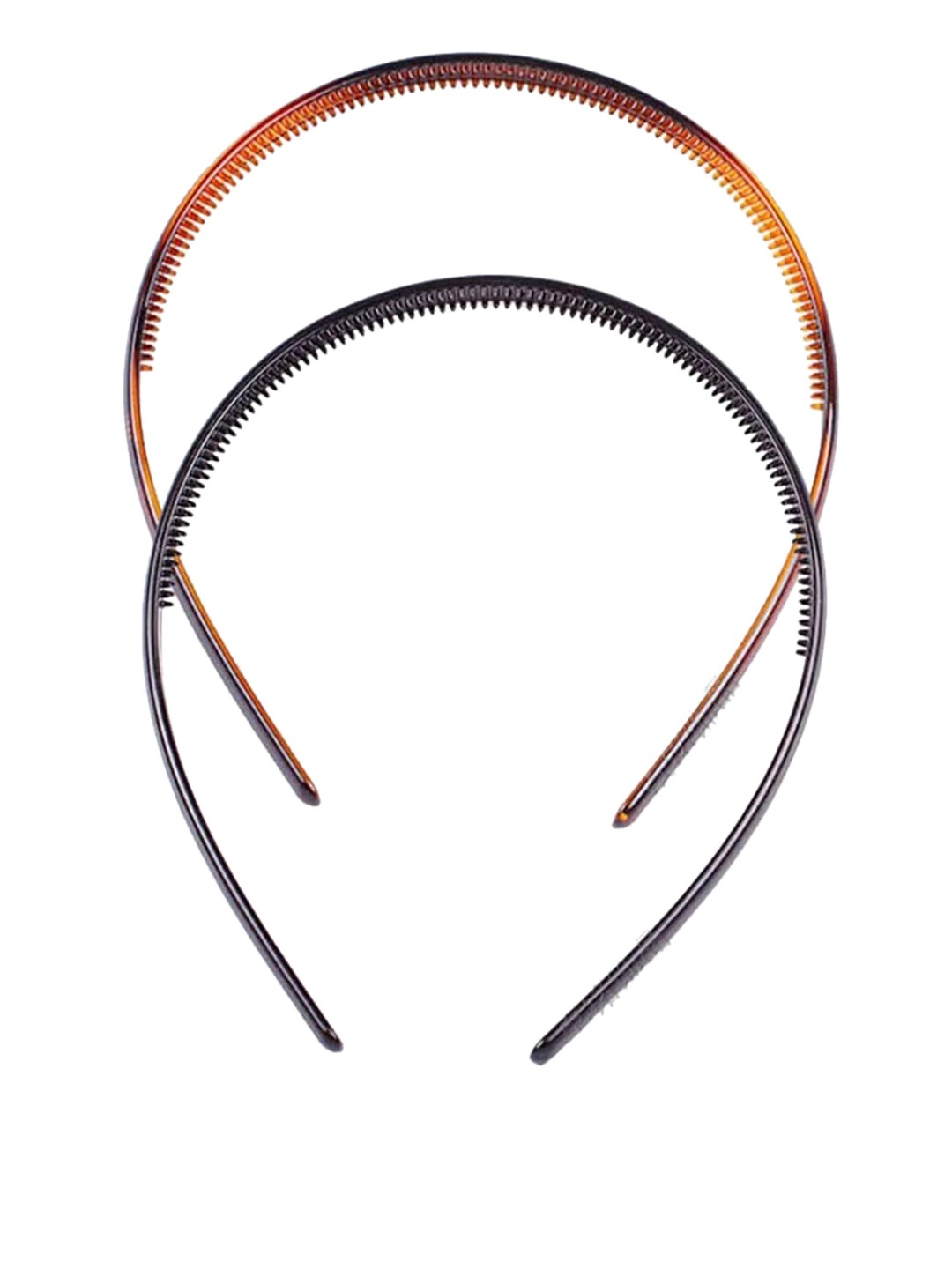 

CHRONEX Women Black & Brown Set of 4 Hairbands