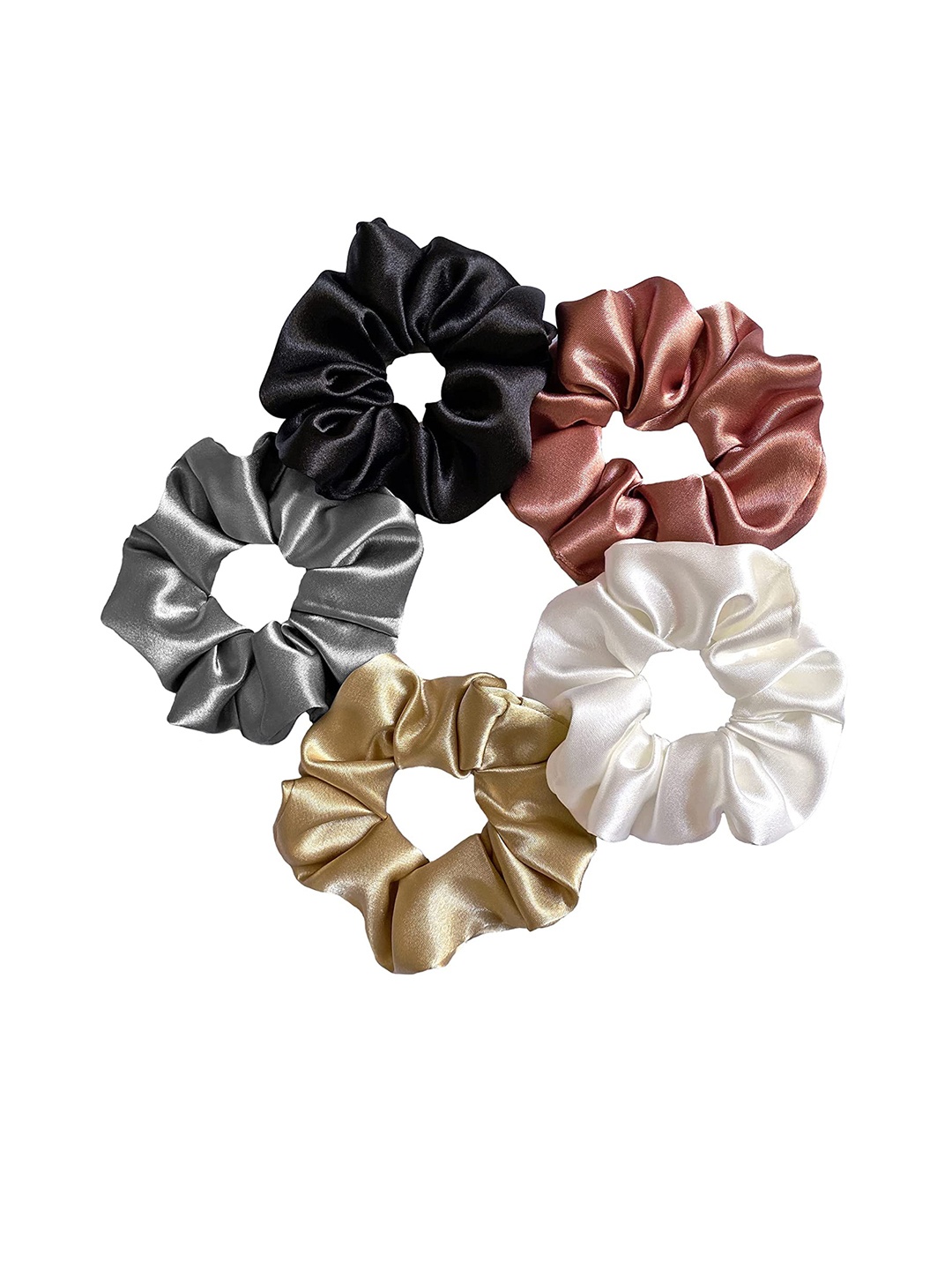 

CHRONEX Set Of 5 Scrunchie, Black