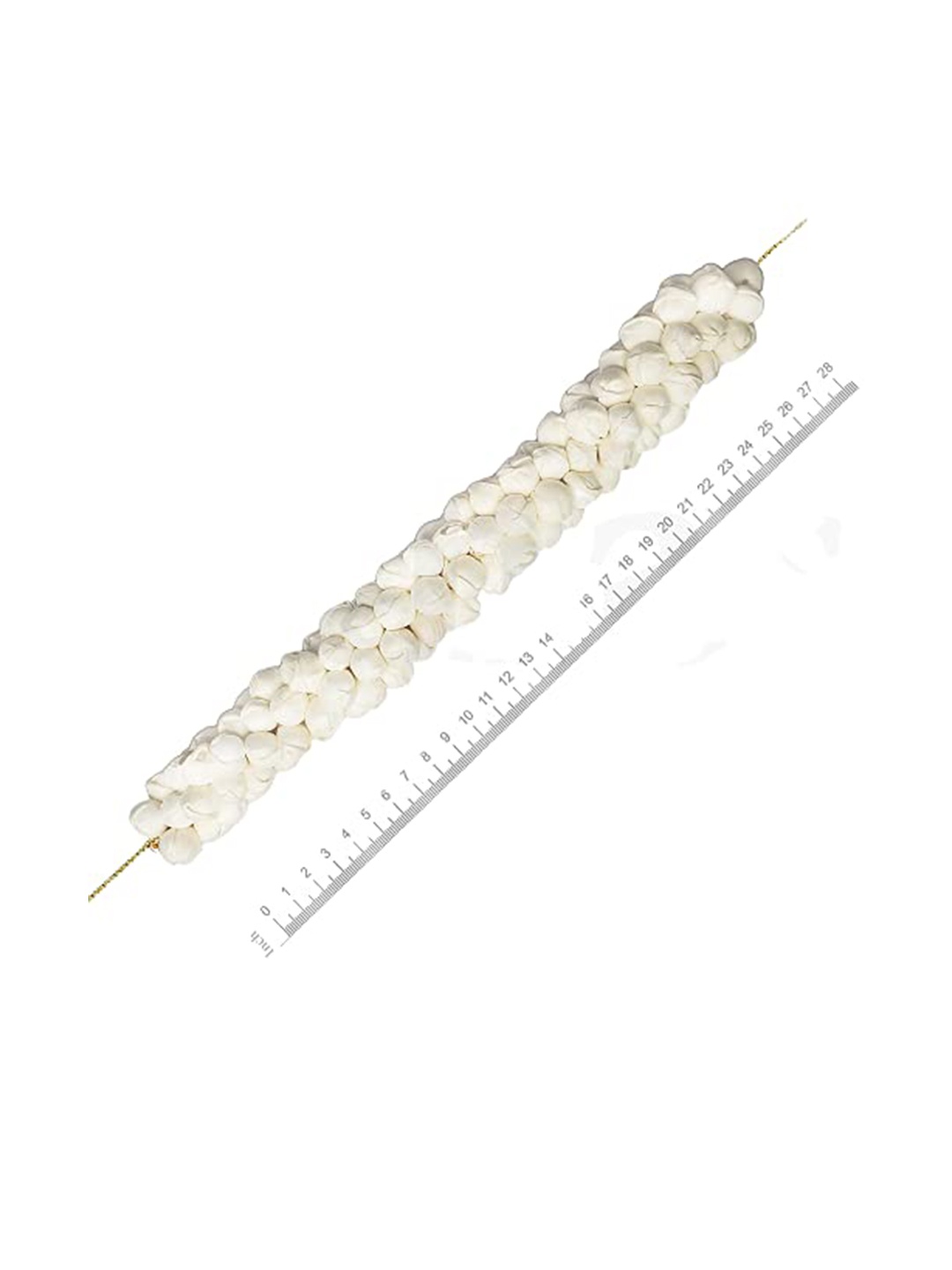 

CHRONEX Set Of 3 Brown Messy Hair Bun Extension Juda With Gajra, White
