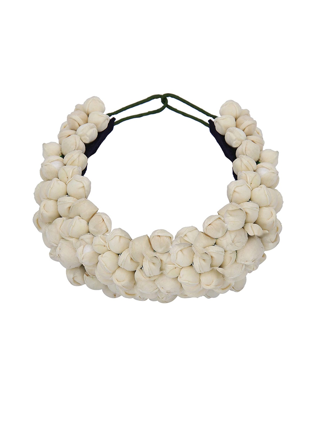 

CHANDERKASH Women White Gajra Hair Accessory