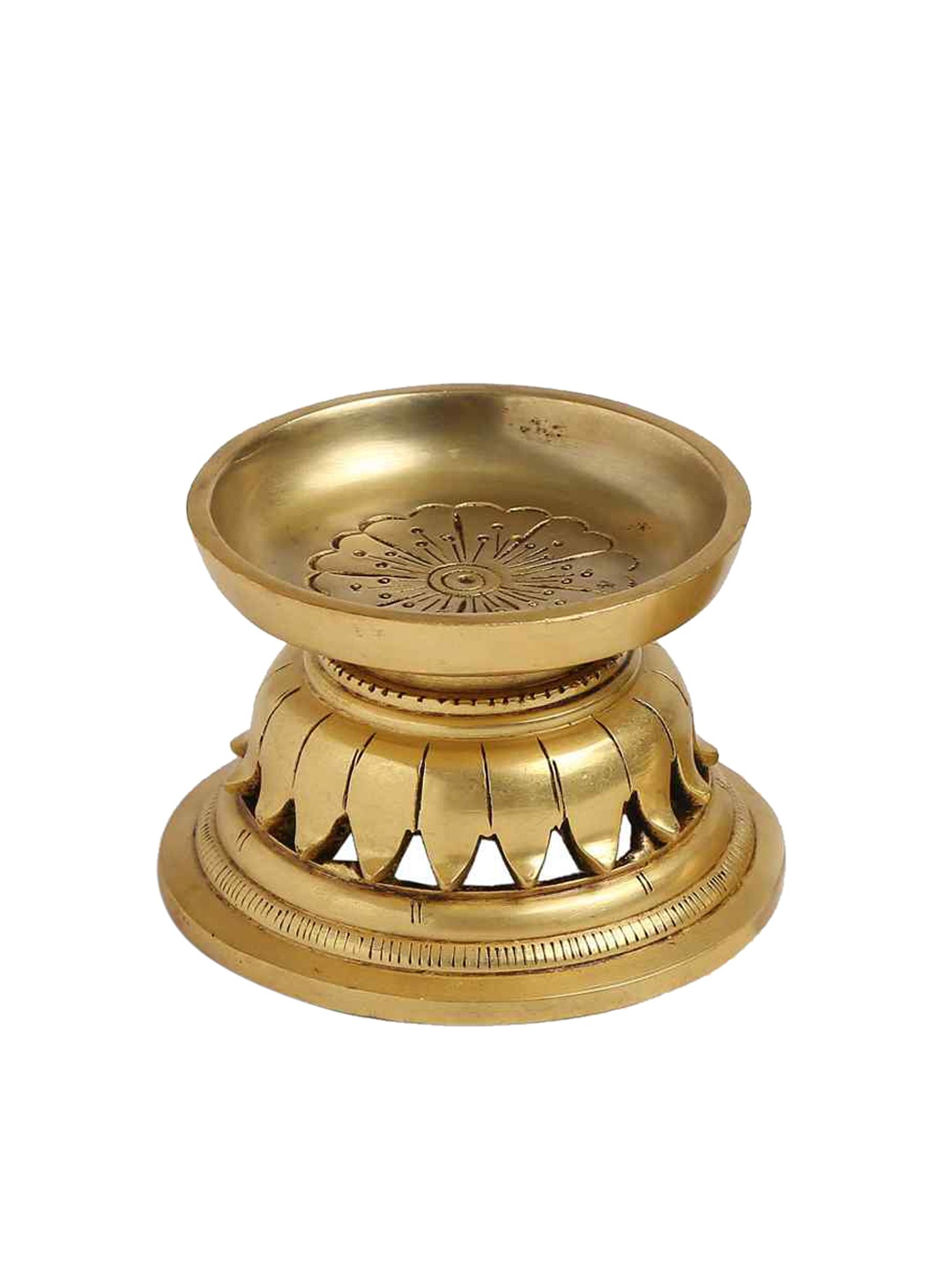 

Amoliconcepts Gold Brass Pillar Candle Holder