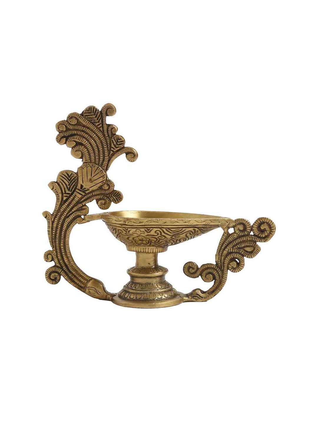 

Amoliconcepts Gold-Toned Textured Diyas