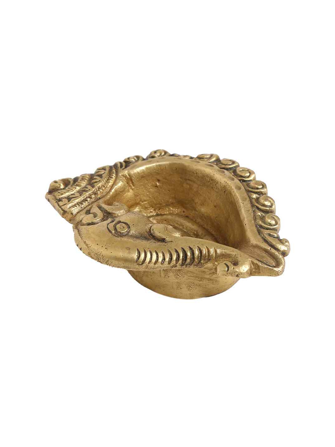 

Amoliconcepts Gold-Toned Designed Diya