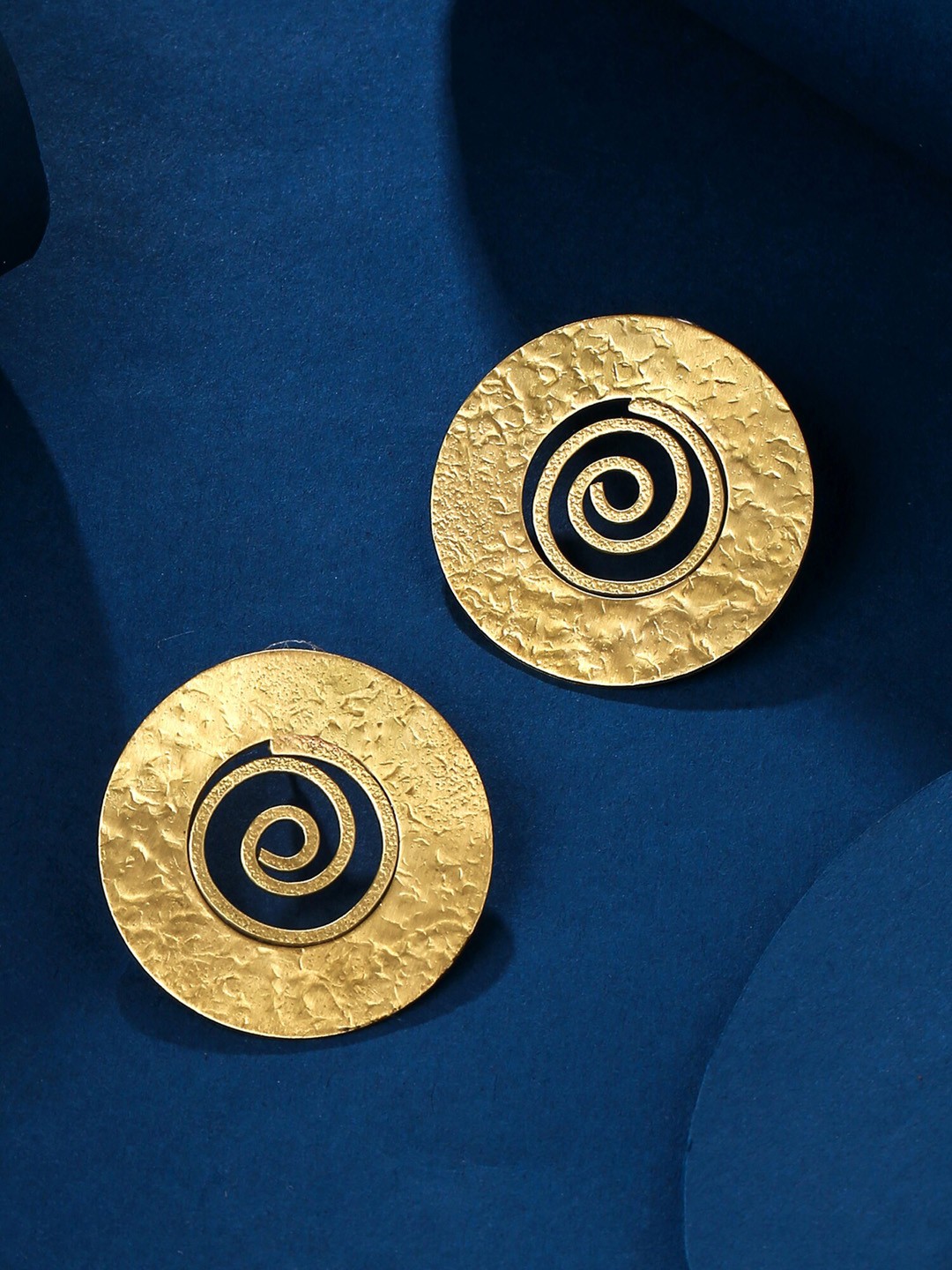 

Yellow Chimes Gold-Plated Circular Studs Earrings