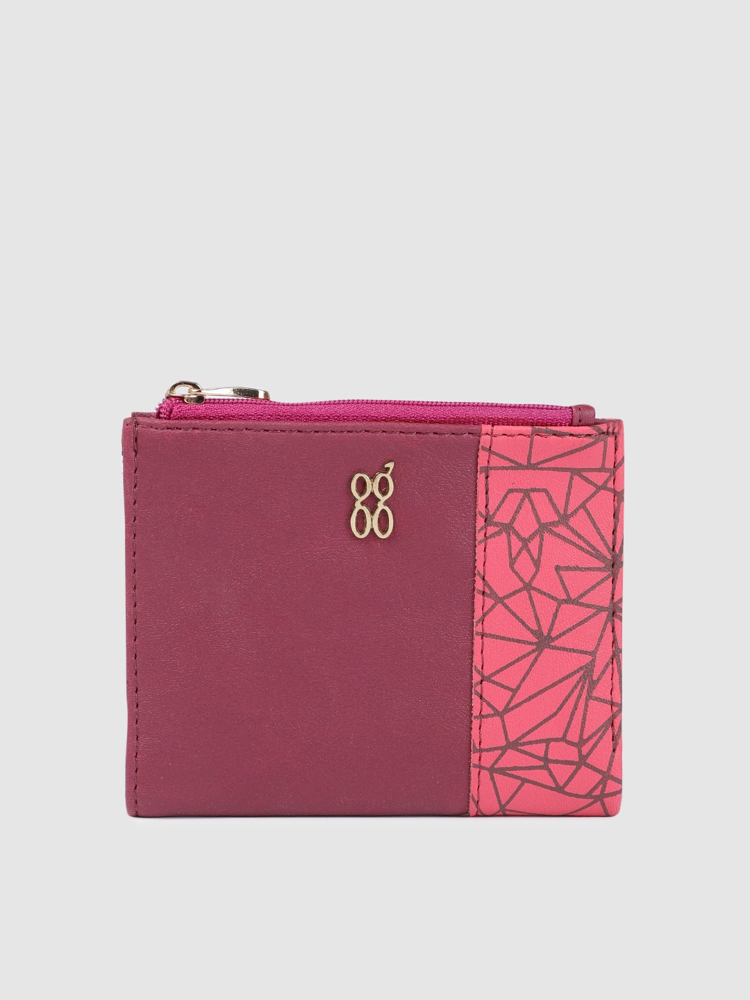 

Baggit Women Red Printed Two Fold Wallet