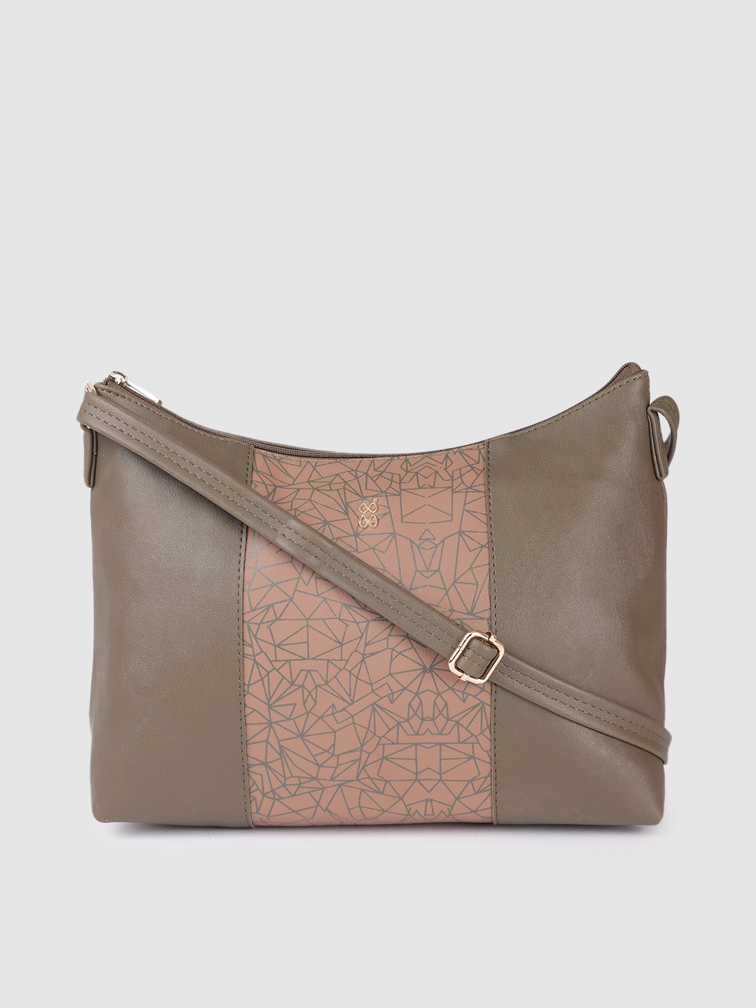 

Baggit Green Printed Sling Bag