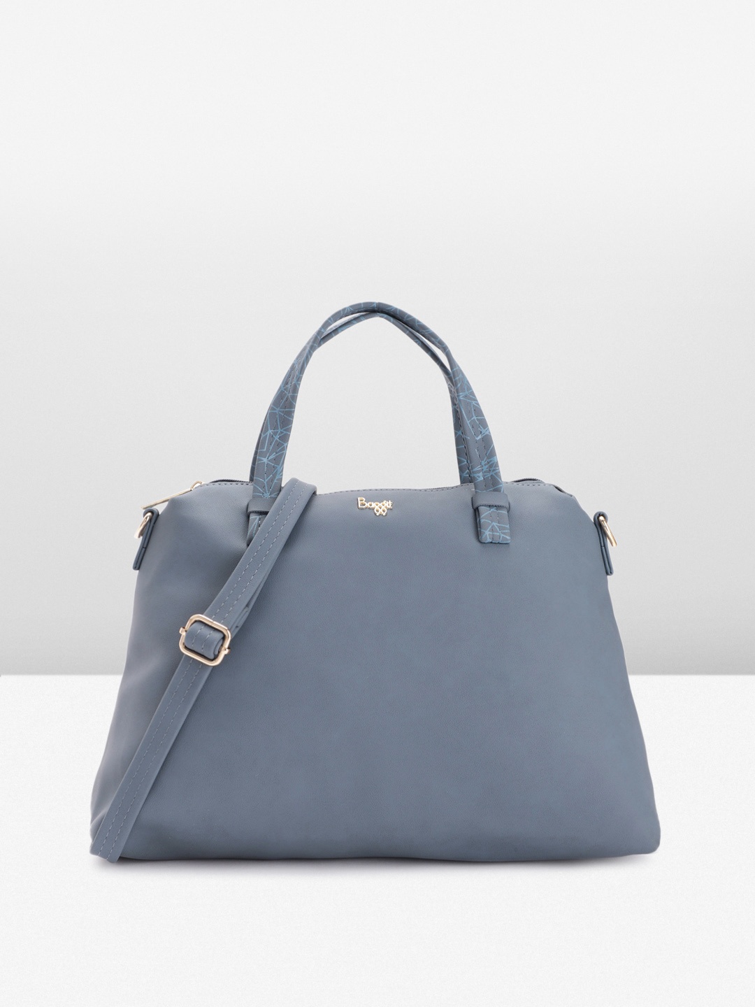 

Baggit Women Solid Handheld Bag, Blue