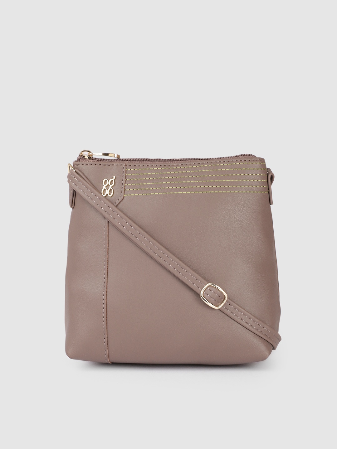 

Baggit Nude-Coloured Solid Sling Bag