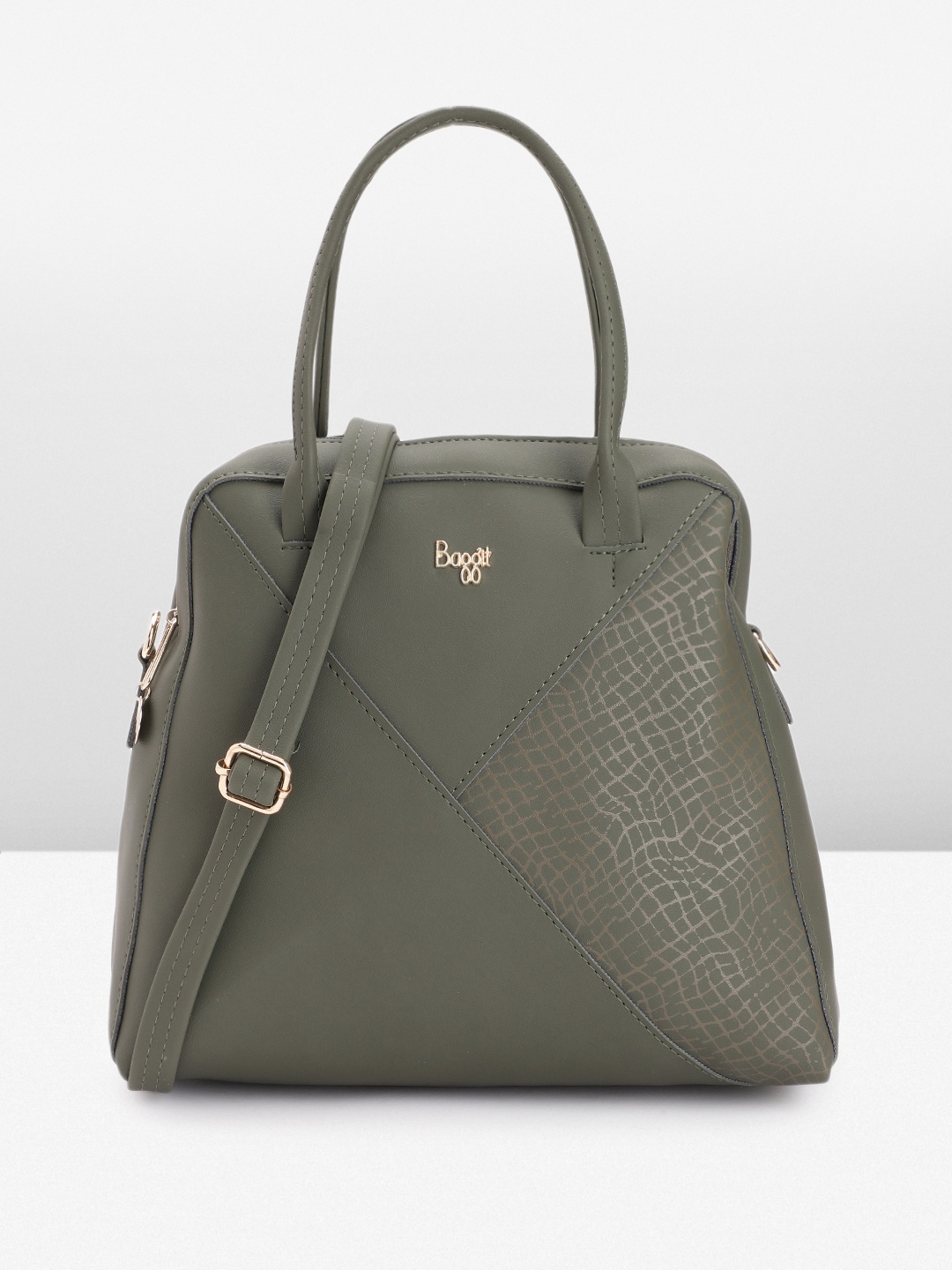 

Baggit Structured Handheld Bag, Olive
