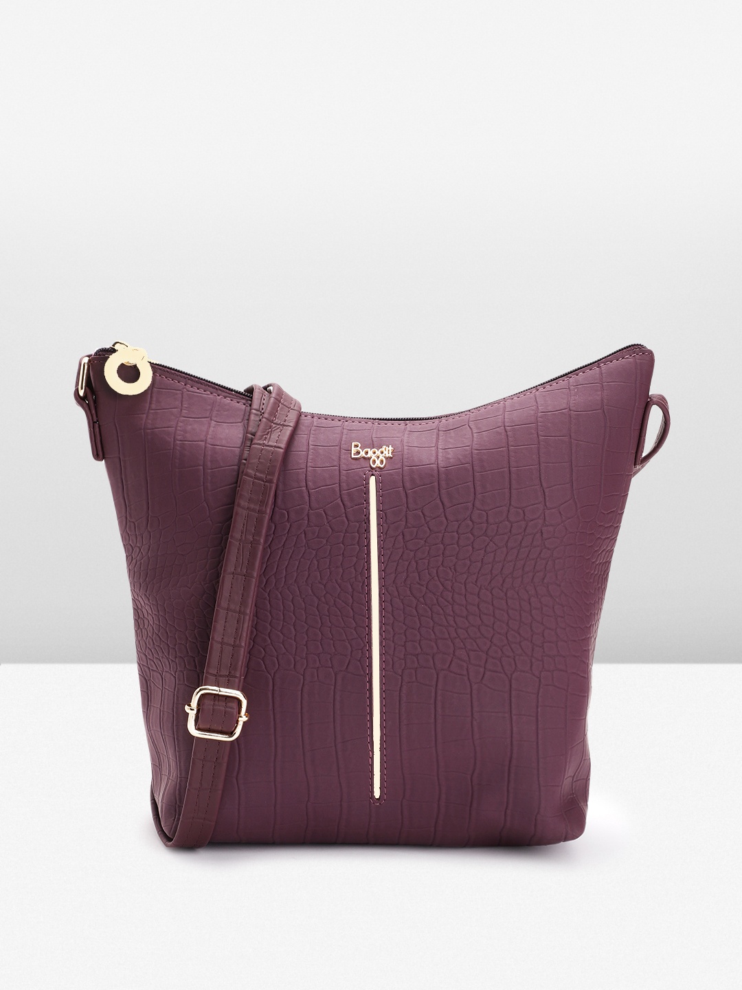 

Baggit Women Textured Sling Bag, Purple