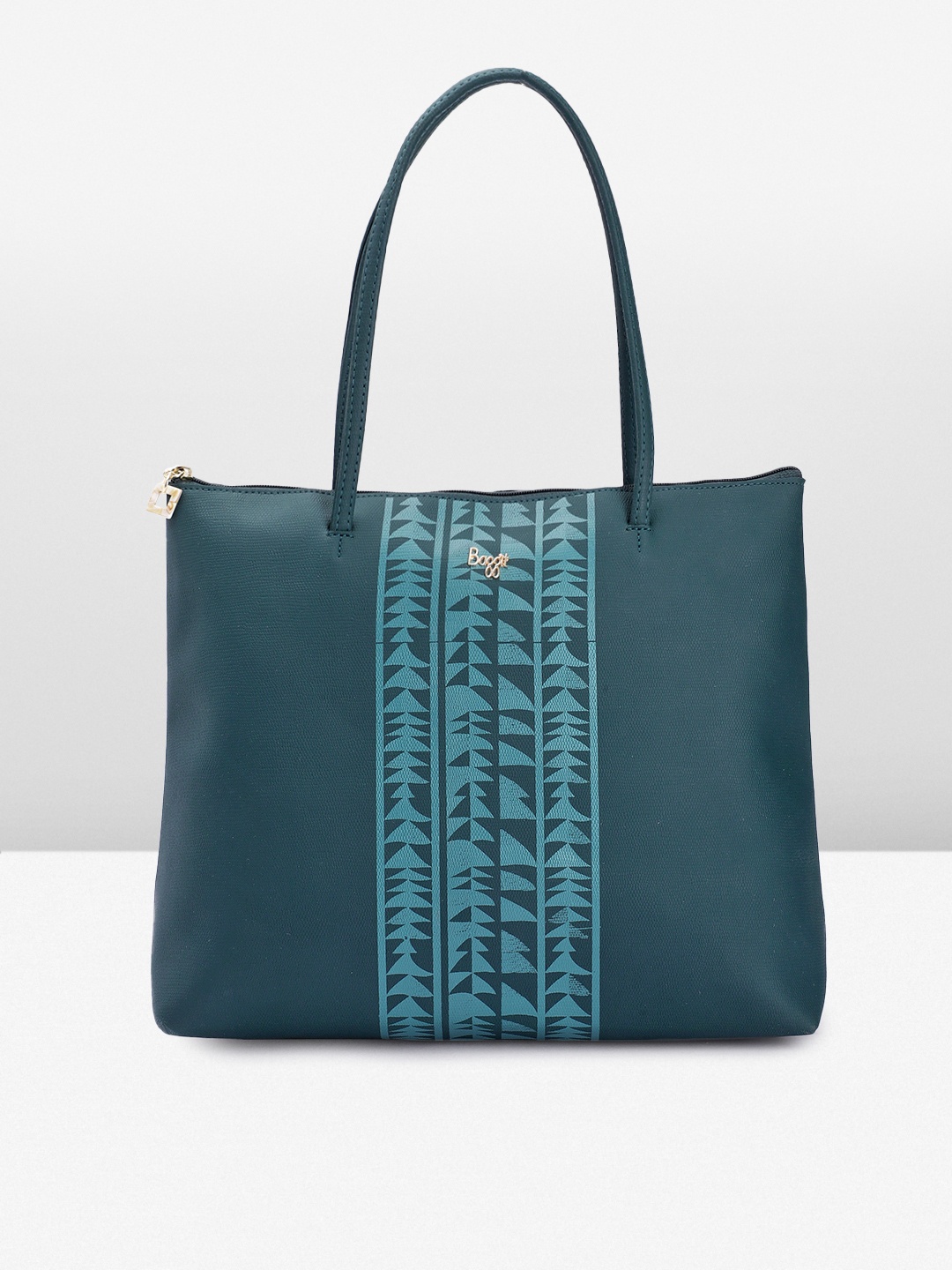 

Baggit Abstract Printed Structured Shoulder Bag, Teal