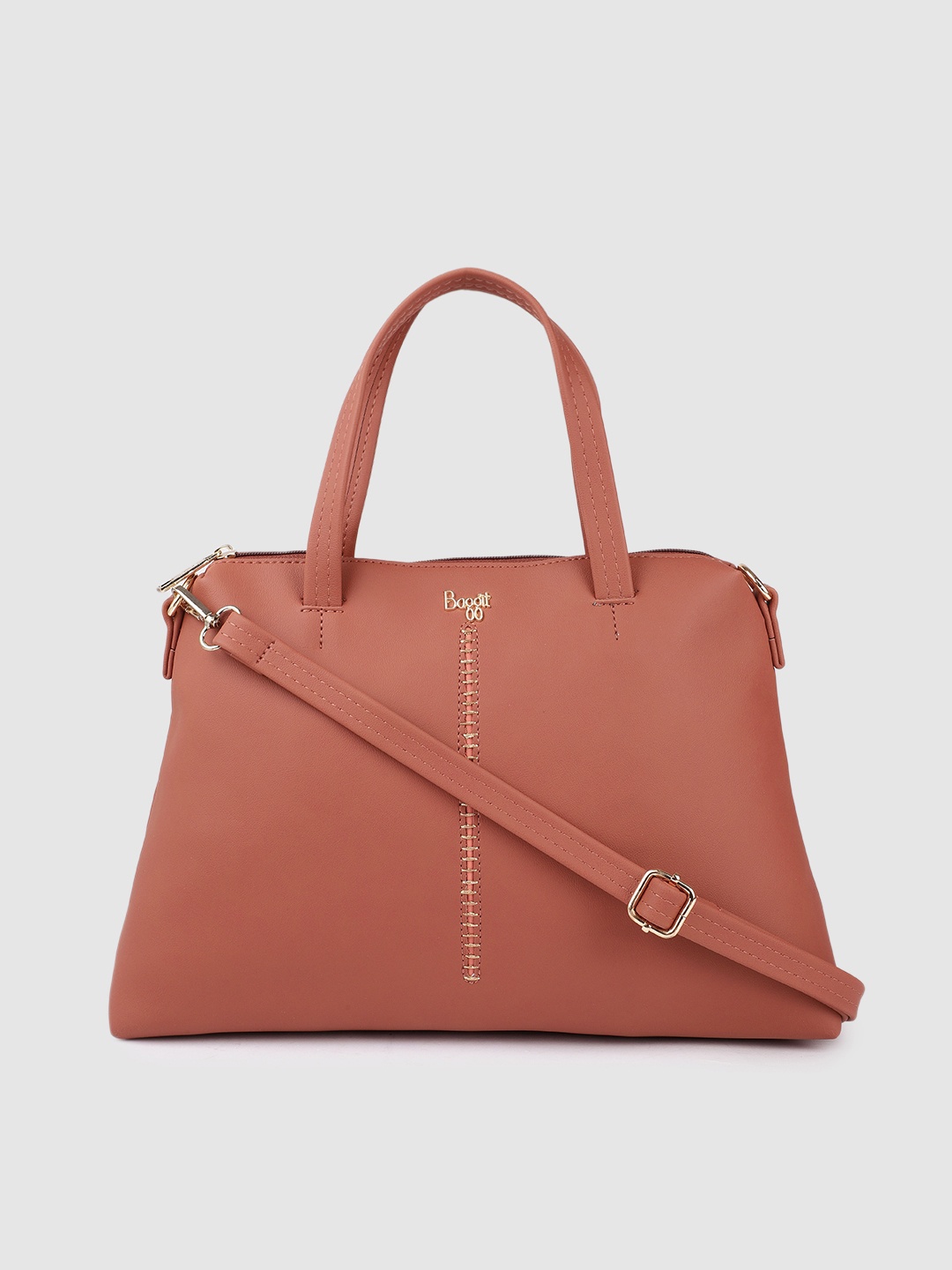 

Baggit Pink Solid Handheld Bag