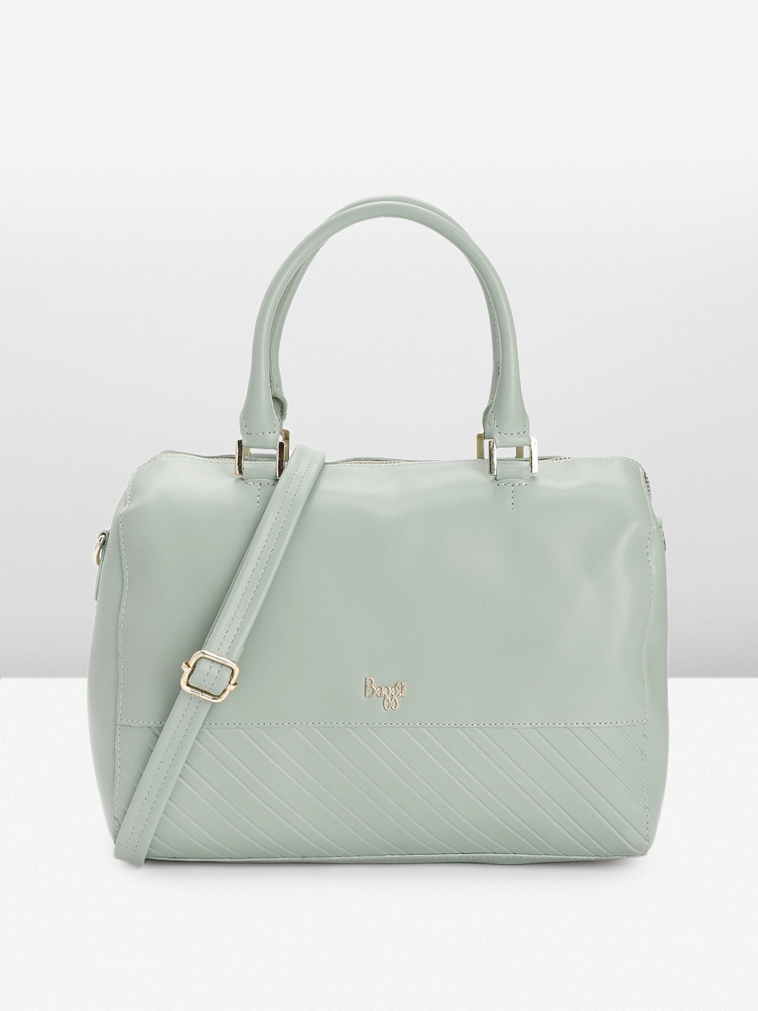 

Baggit Women Textured Handheld Bag, Grey