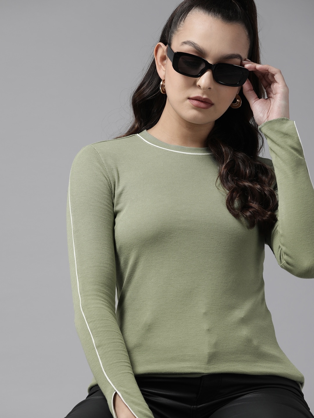 

The Roadster Lifestyle Co. Ribbed Top, Green